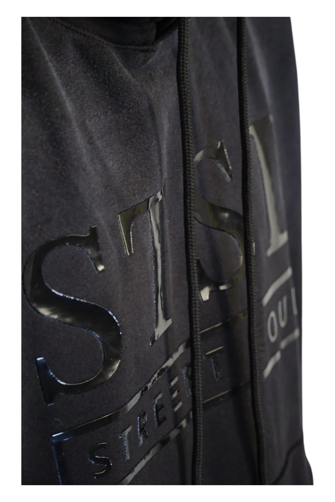 STSL® Hoodie "Soul Blackout" - Washed Black (450 GSM)