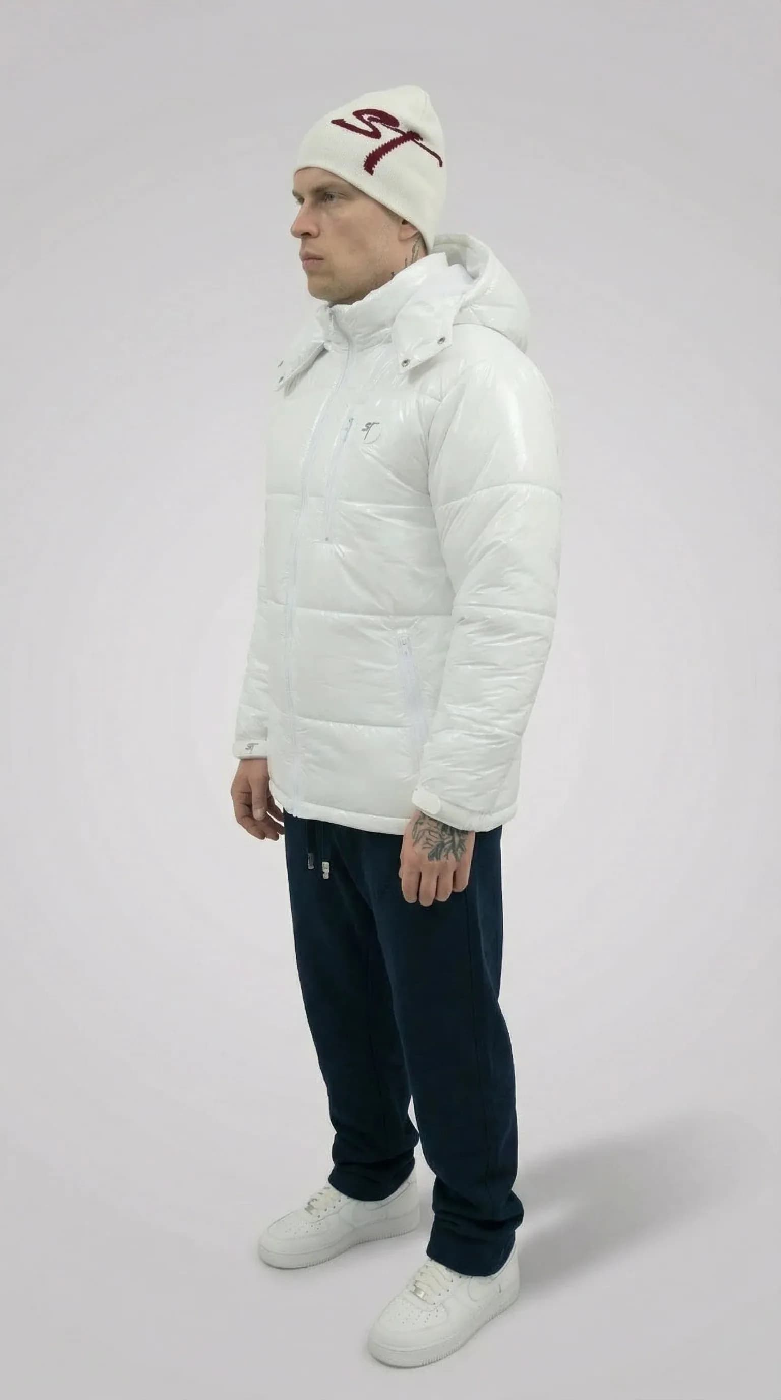 STSL® Puffer Jacket – White Gloss