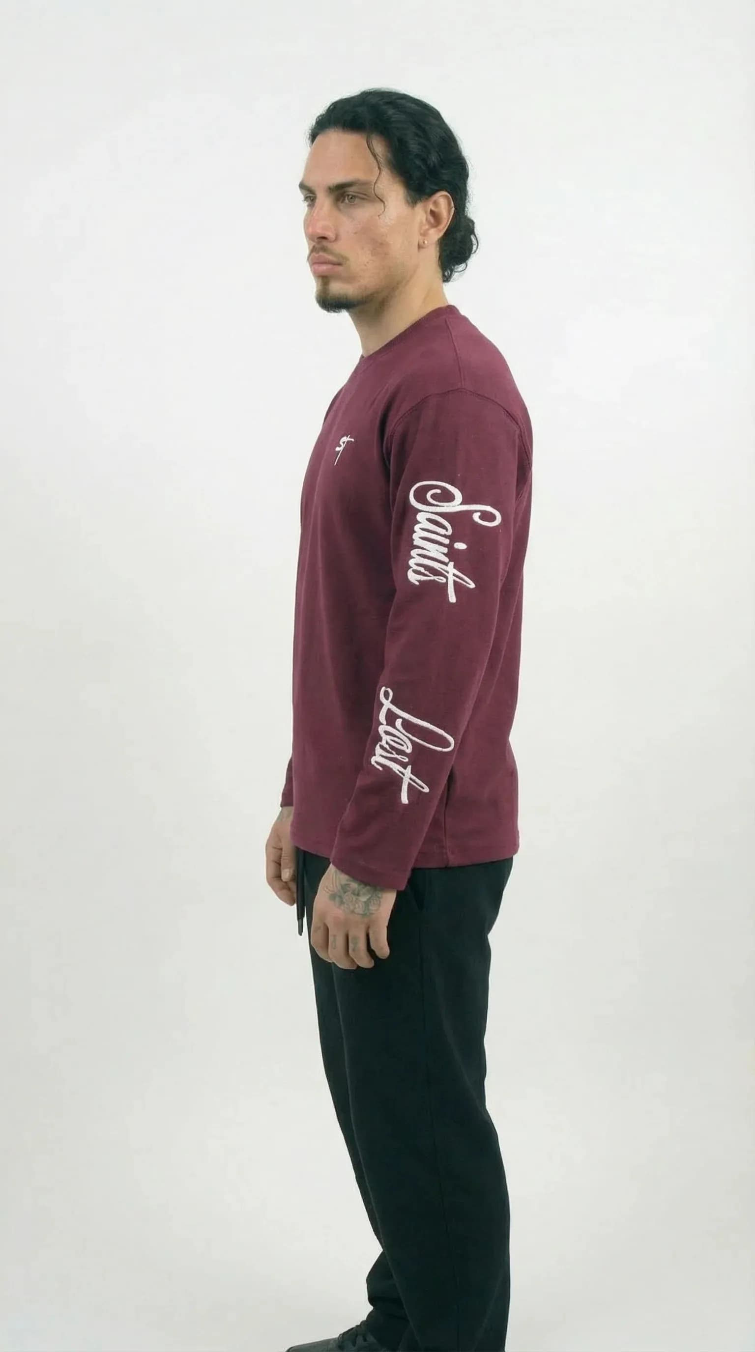STSL® Longsleeve (350 GSM) – Saints Lost #2 (Burgundy)