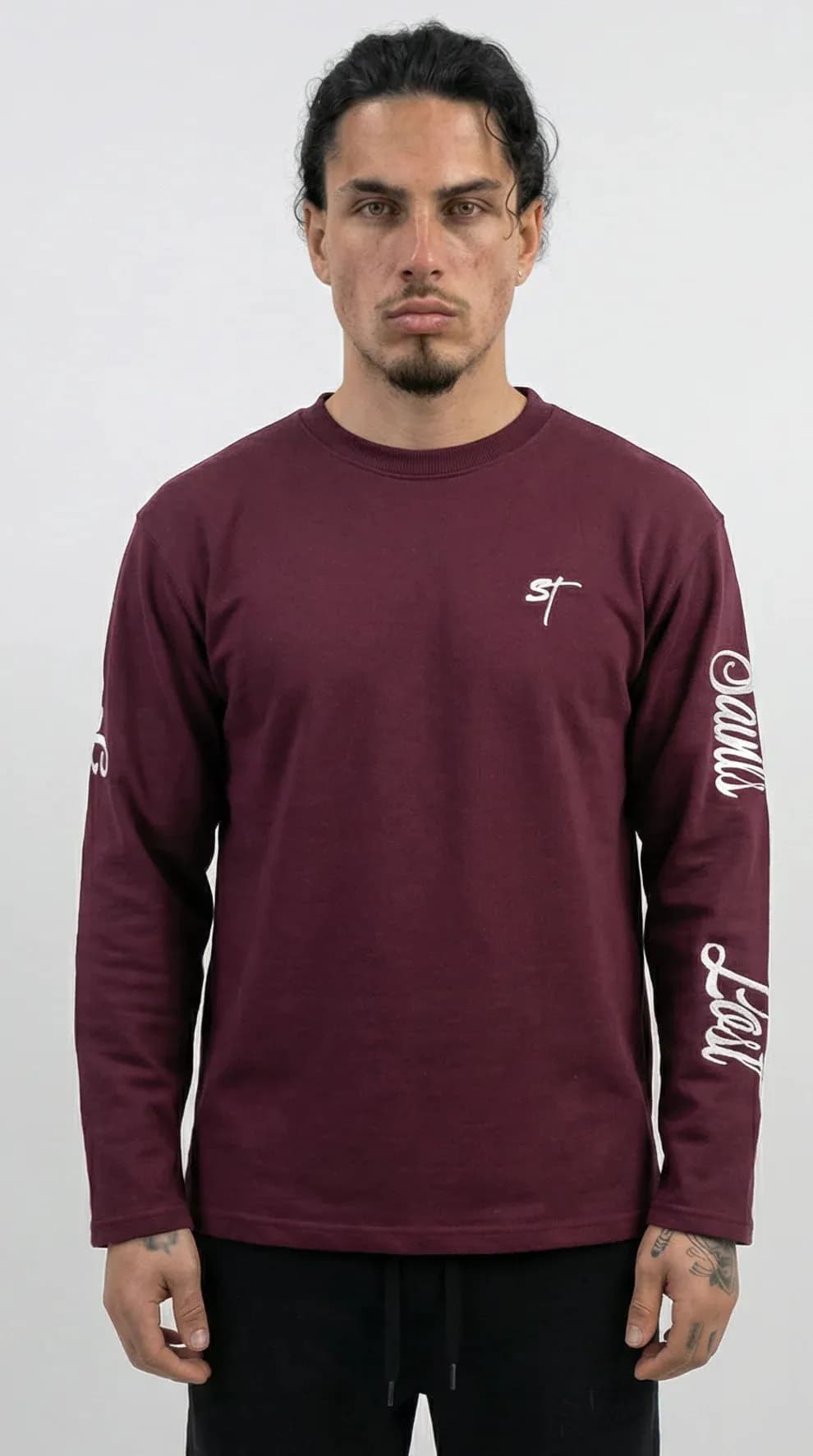 STSL® Longsleeve (350 GSM) – Saints Lost #2 (Burgundy)