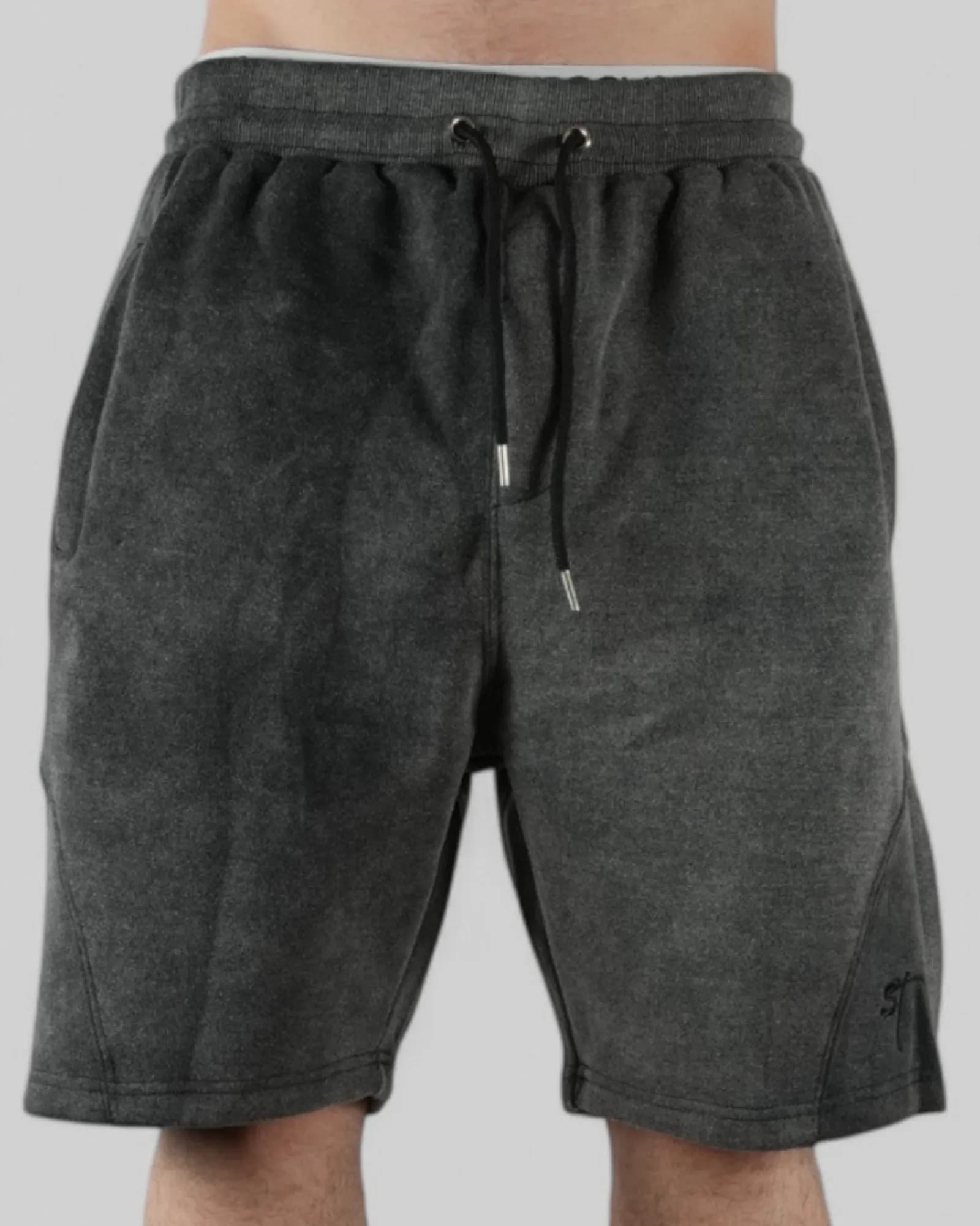 STSL Heavy Washed Shorts – Dark Grey