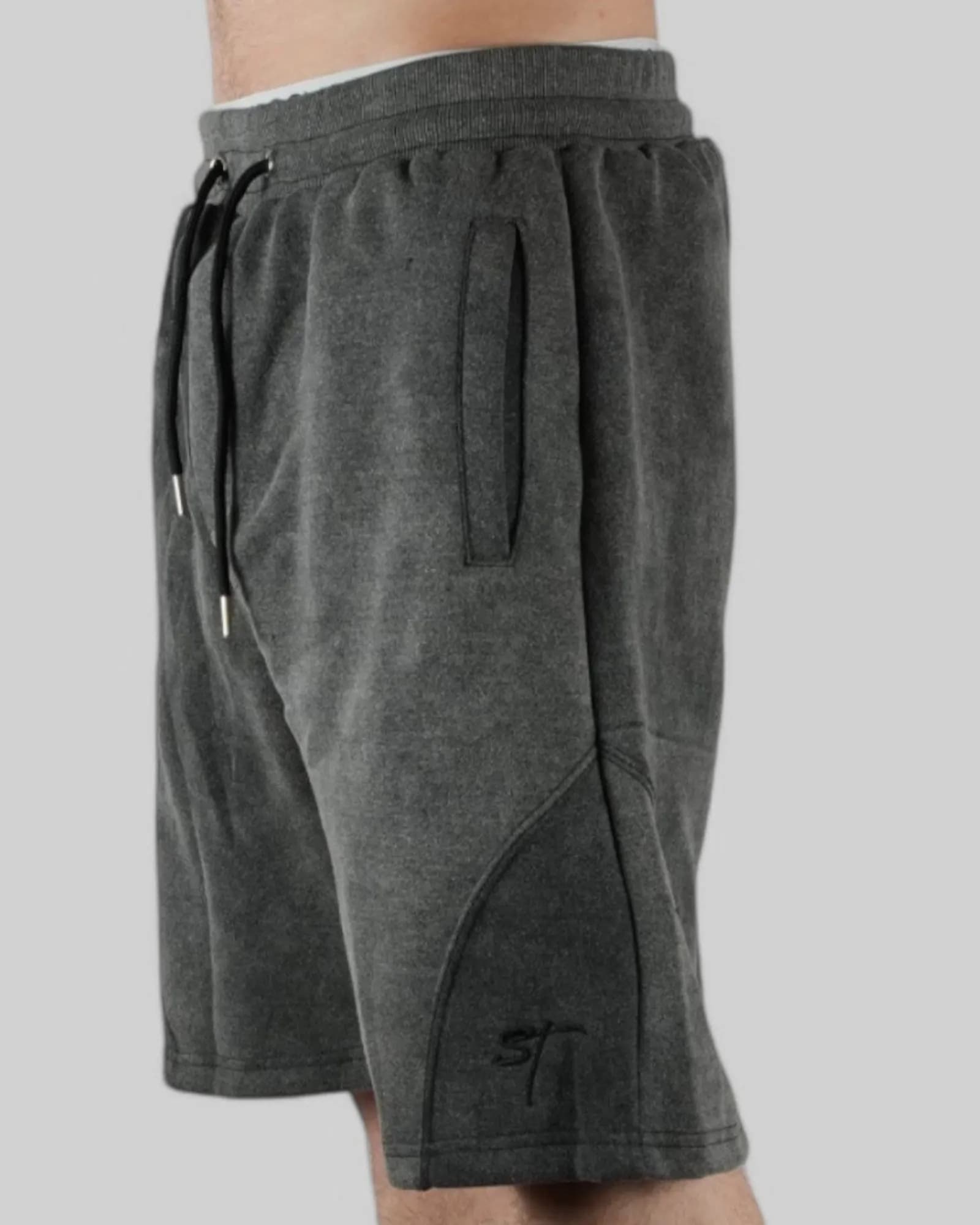 STSL Heavy Washed Shorts – Dark Grey
