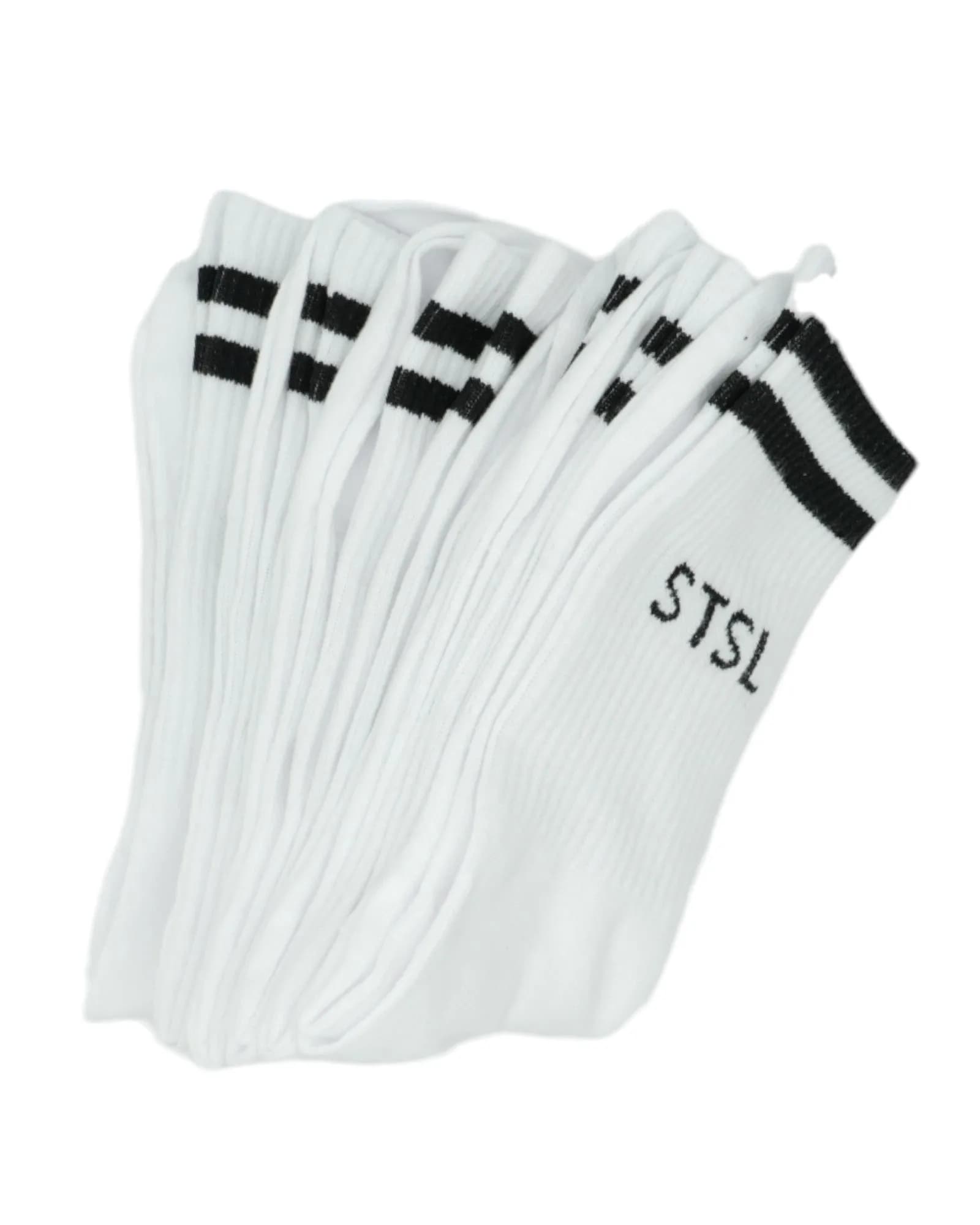 Basic Socks White (6 PACK)