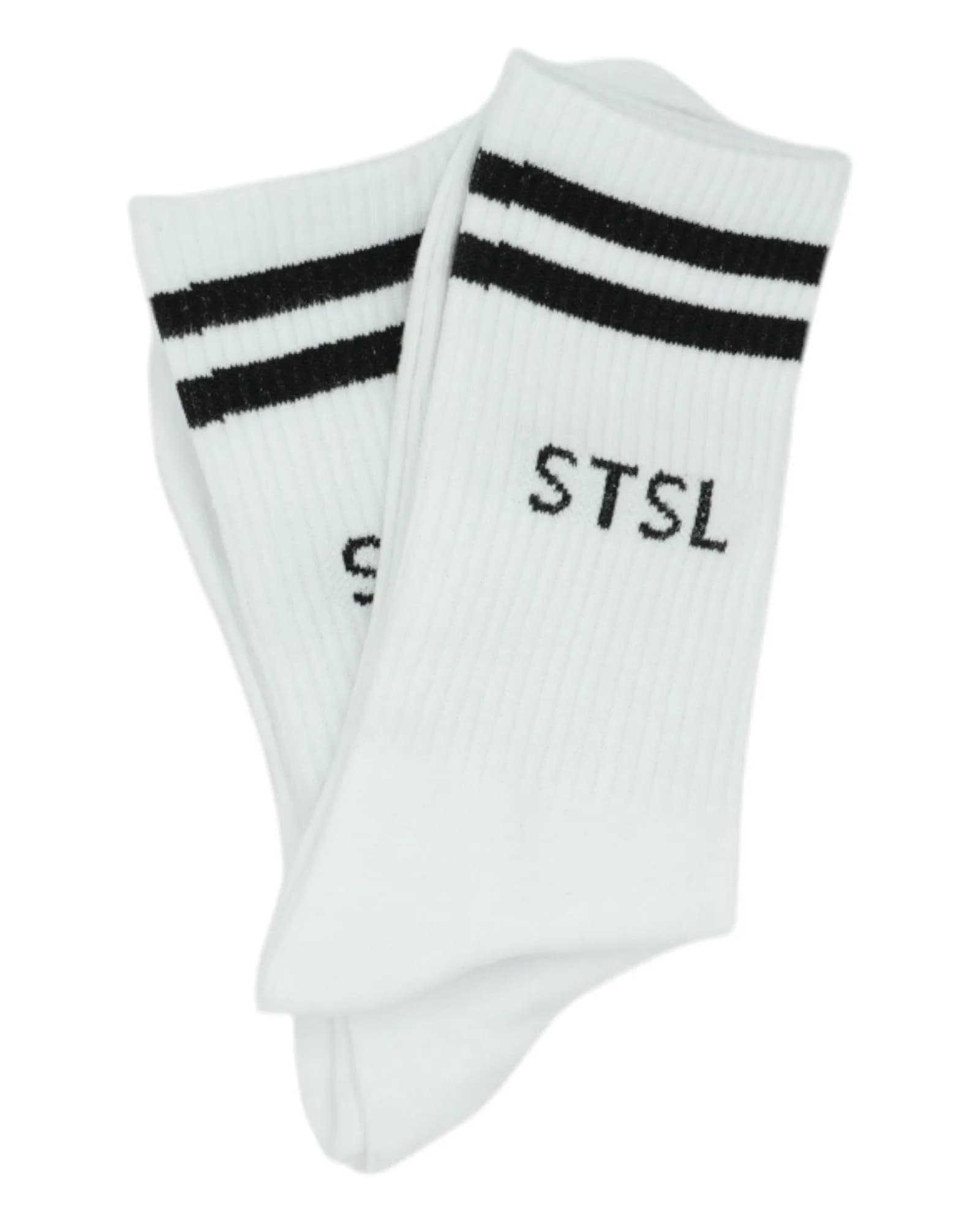 Basic Socks White (2 PACK)