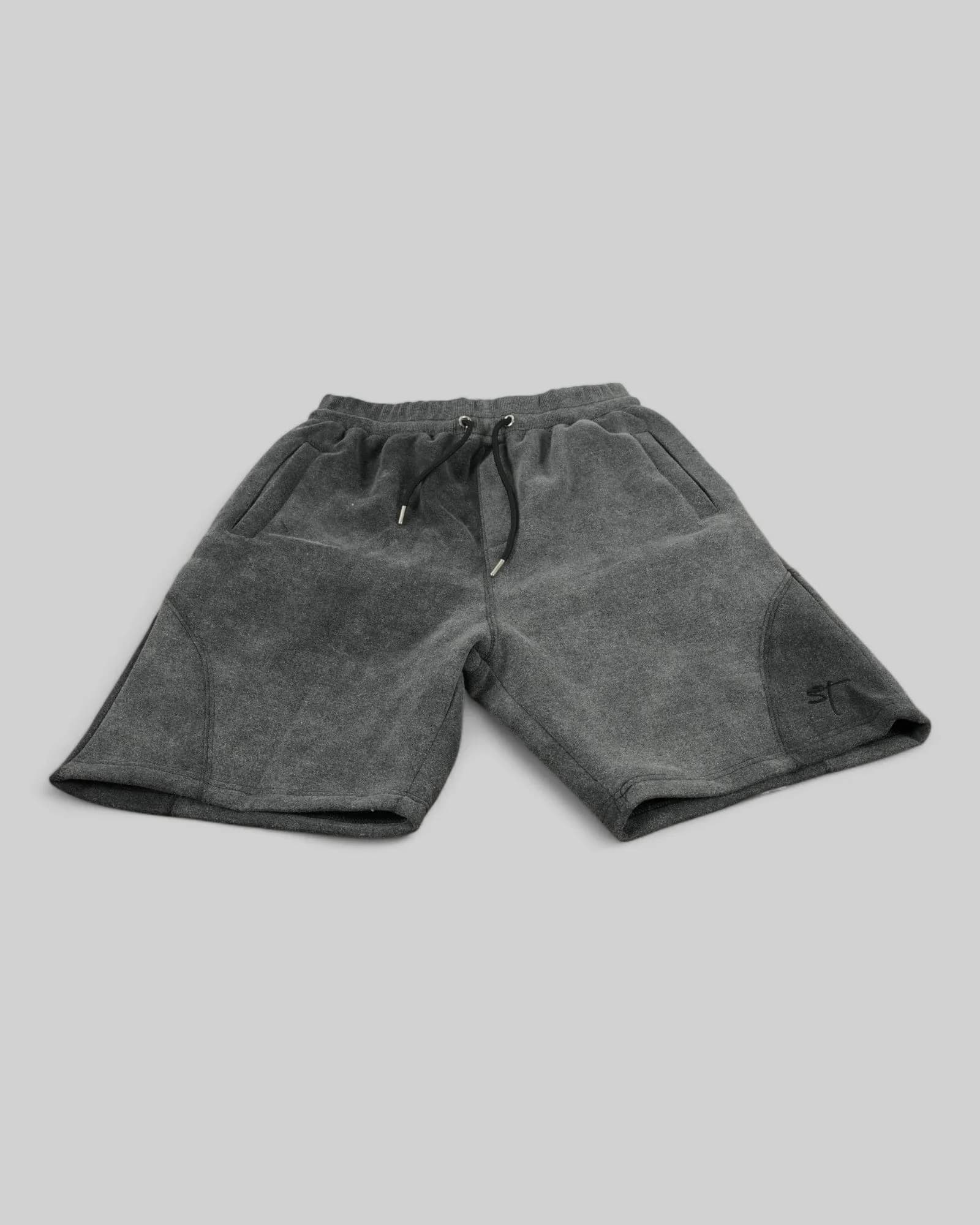 STSL Heavy Washed Shorts – Dark Grey