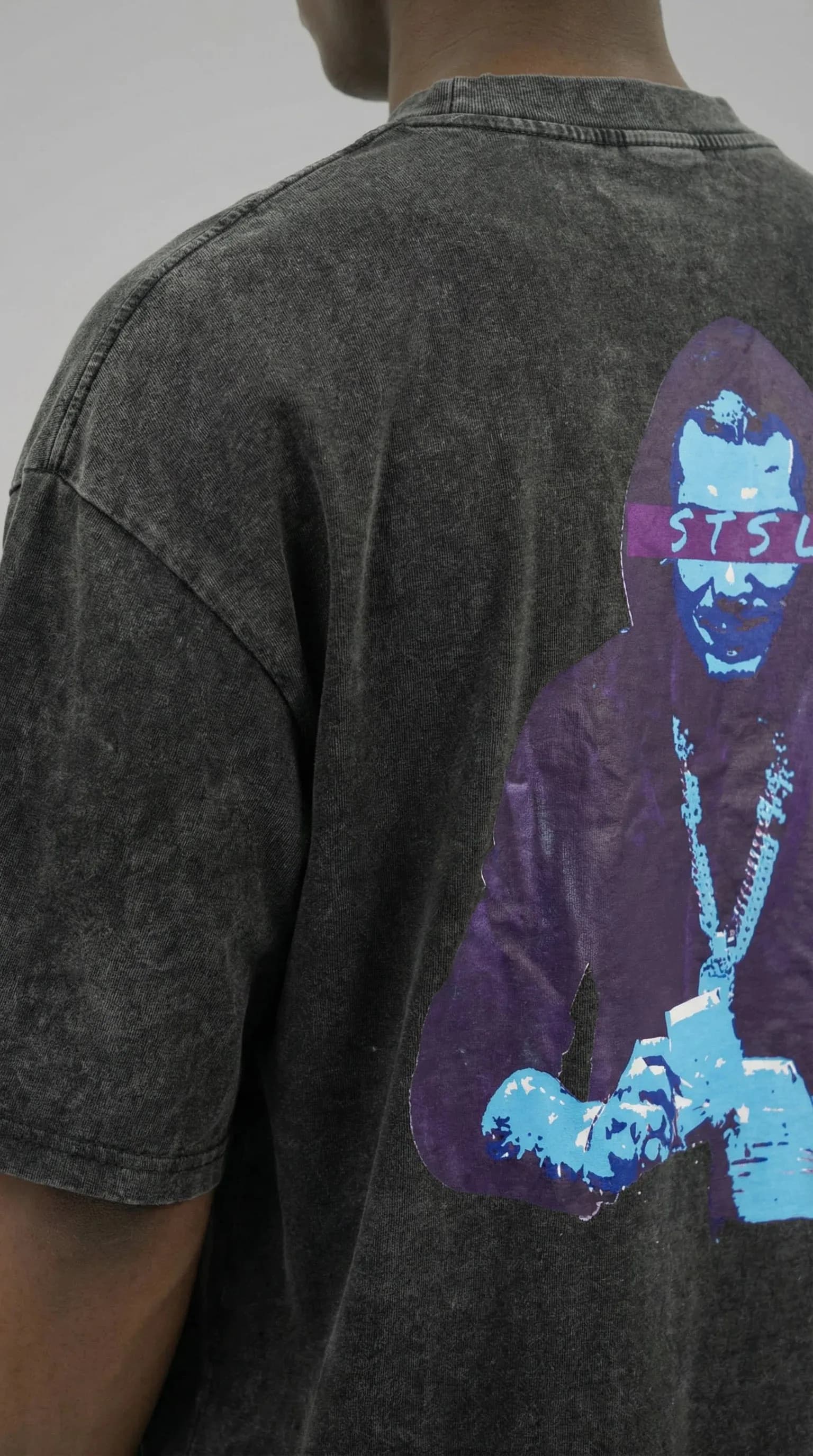 G-Shirt Washed Black - 220 GSM