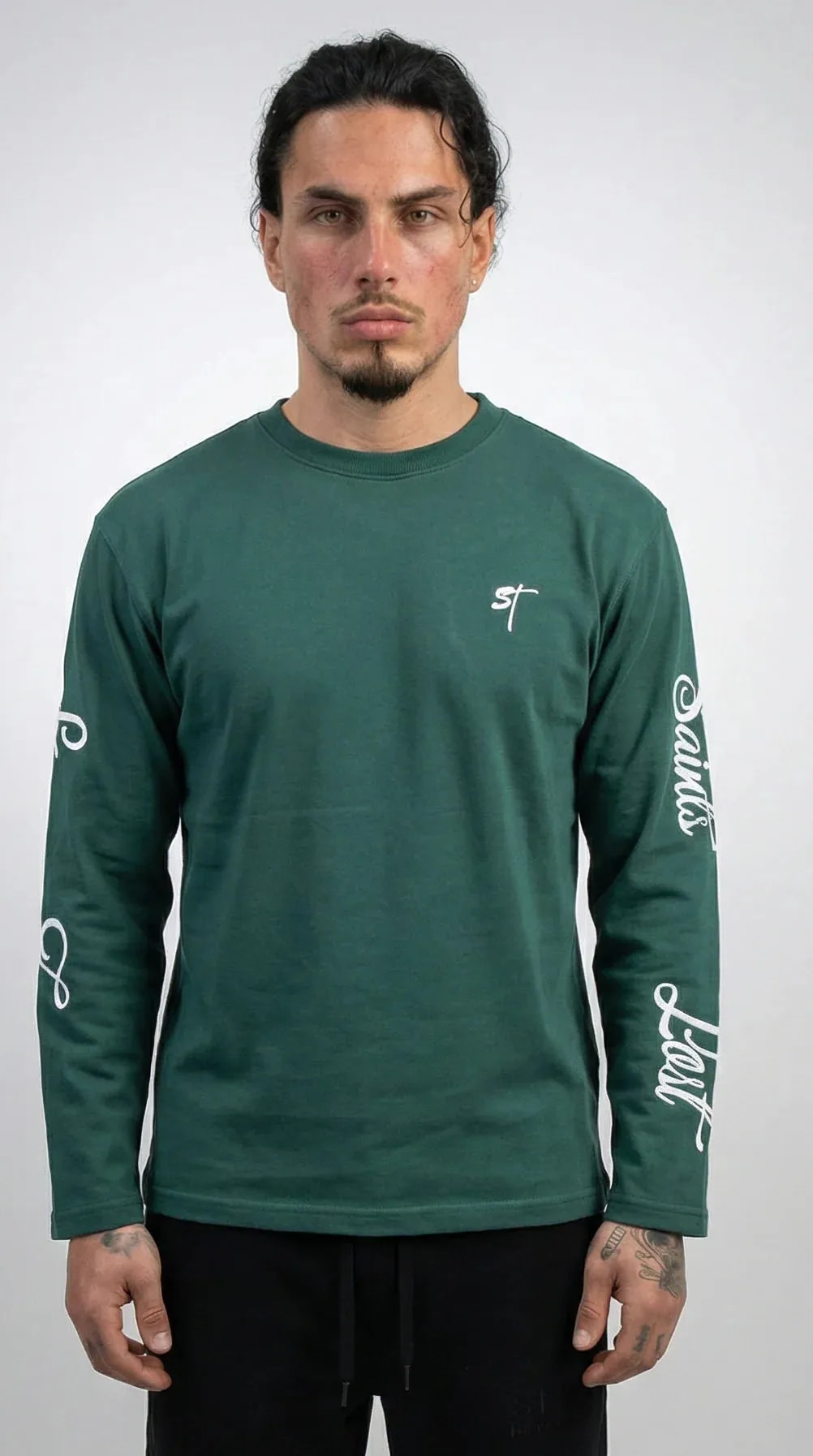 STSL® Heavyweight Longsleeve (350 GSM) – Saints Lost #1 (Green)