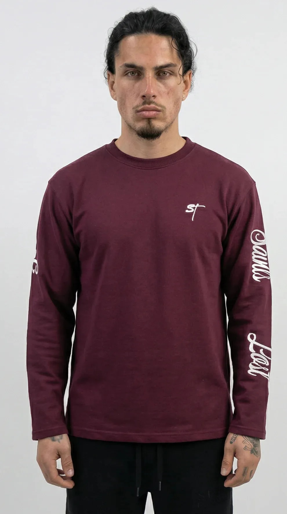 STSL® Longsleeve (350 GSM) – Saints Lost #2 (Burgundy)