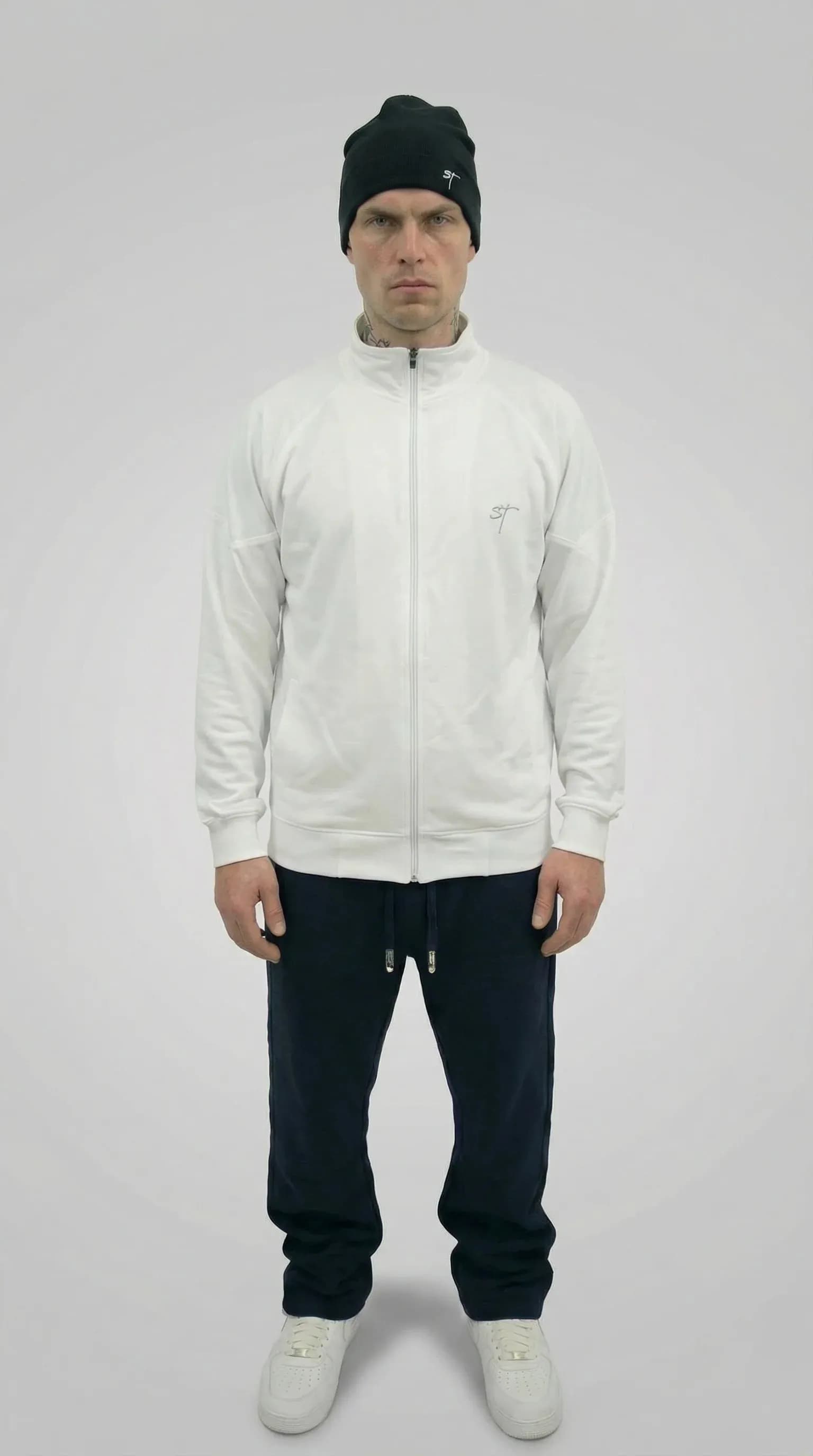 STSL® Track Jacket – White “Daflow Edition”