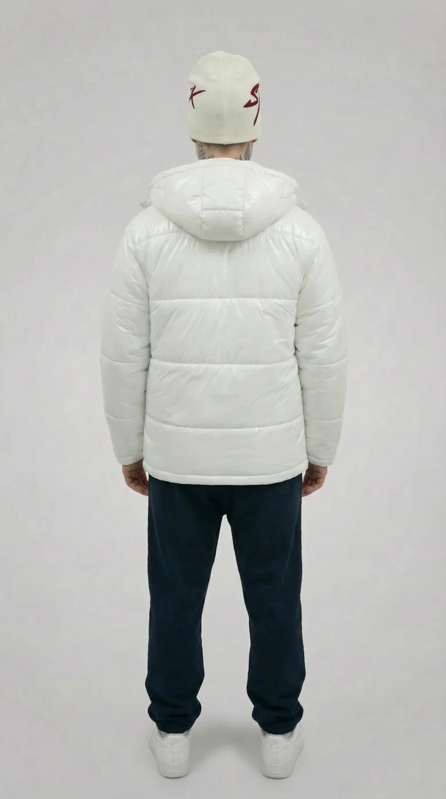 STSL® Puffer Jacket – White Gloss