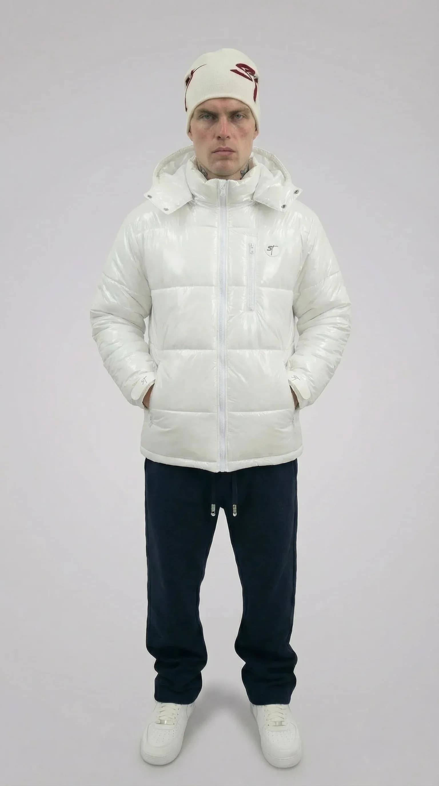 STSL® Puffer Jacket – White Gloss
