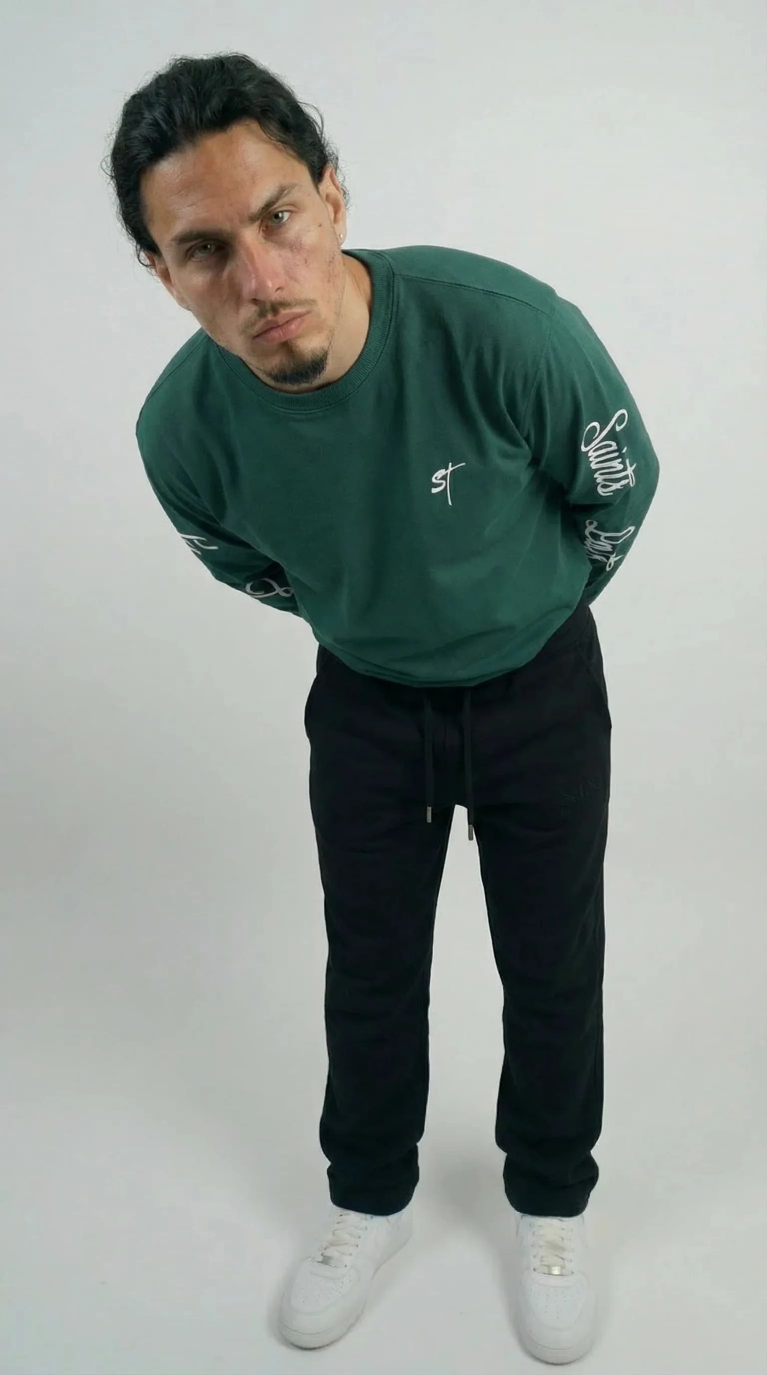 STSL® Heavyweight Longsleeve (350 GSM) – Saints Lost #1 (Green)