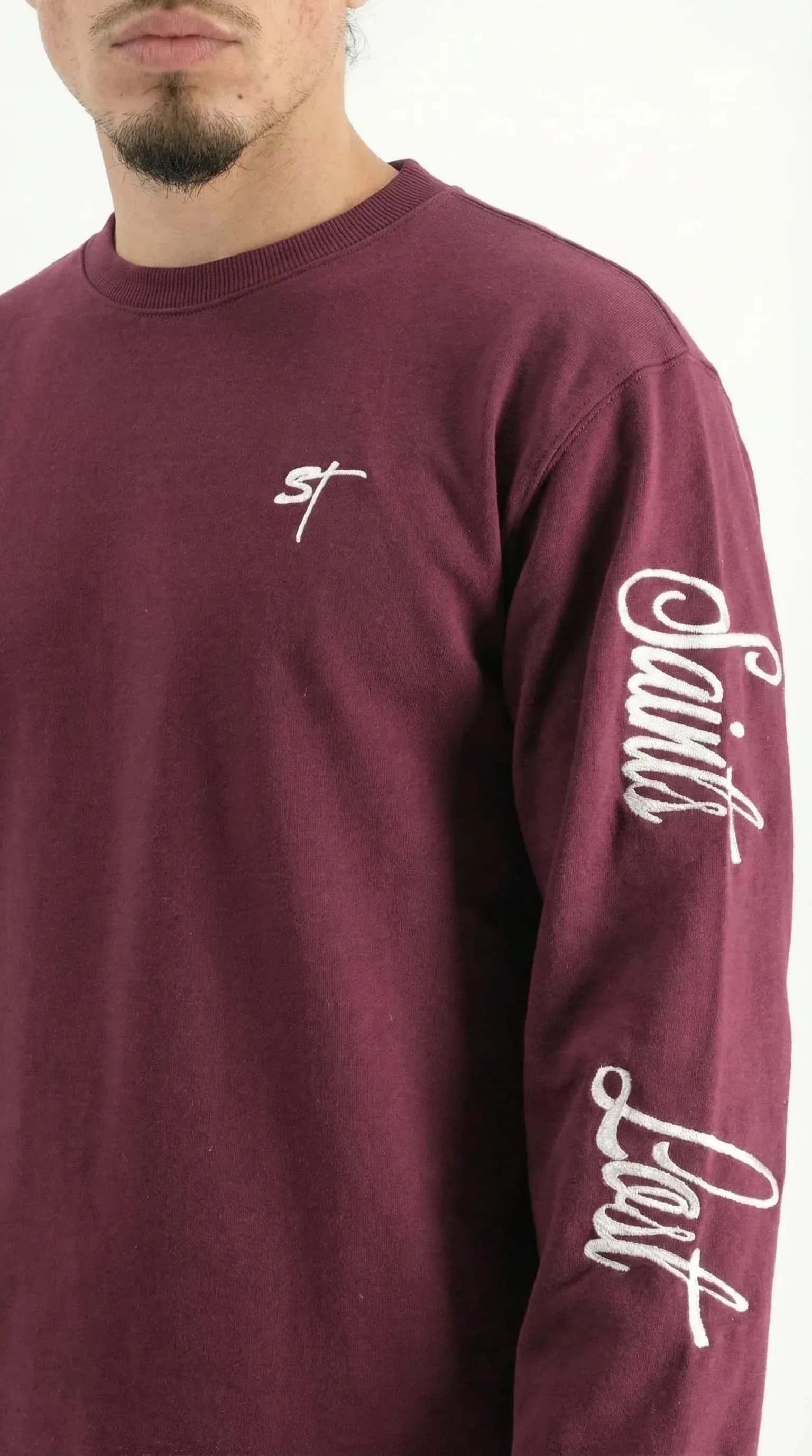 STSL® Longsleeve (350 GSM) – Saints Lost #2 (Burgundy)
