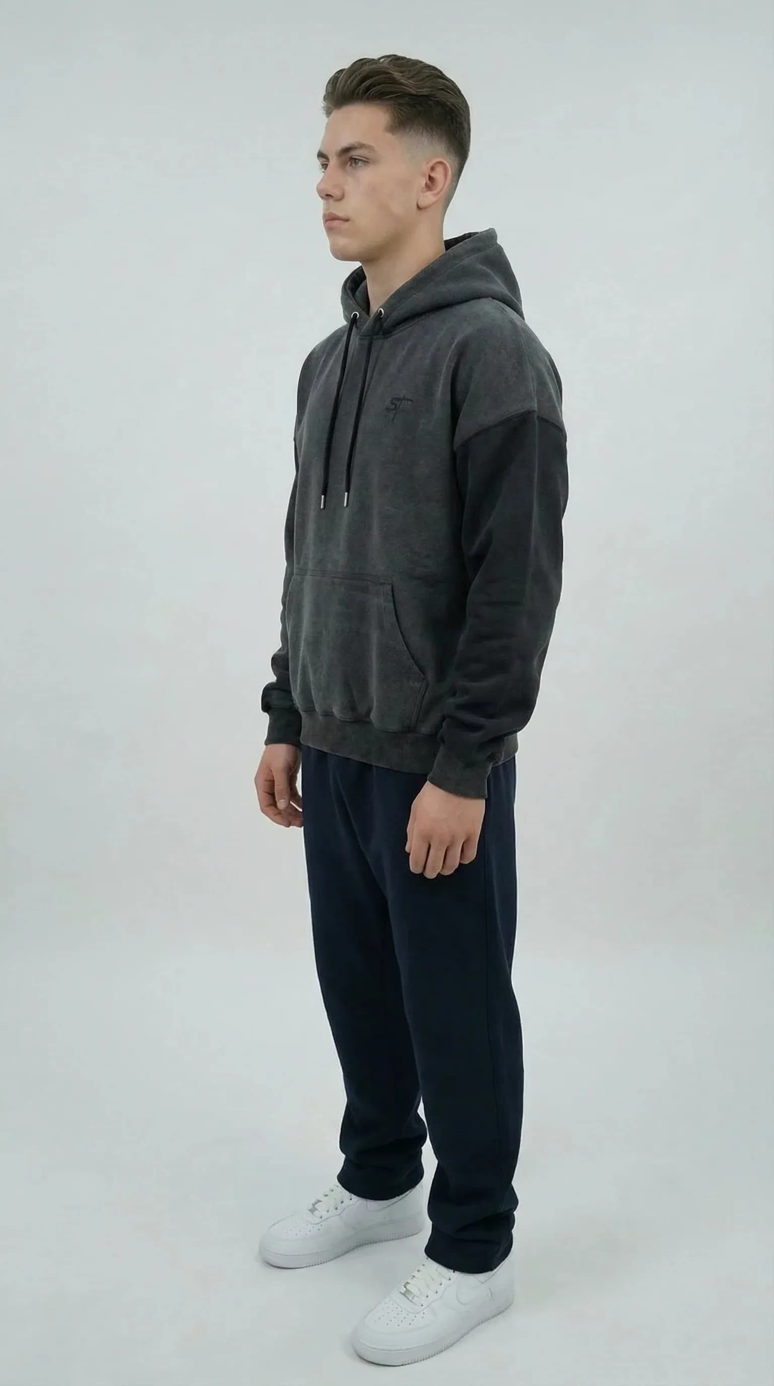 ST hoodie Fully Washed 350 GSM