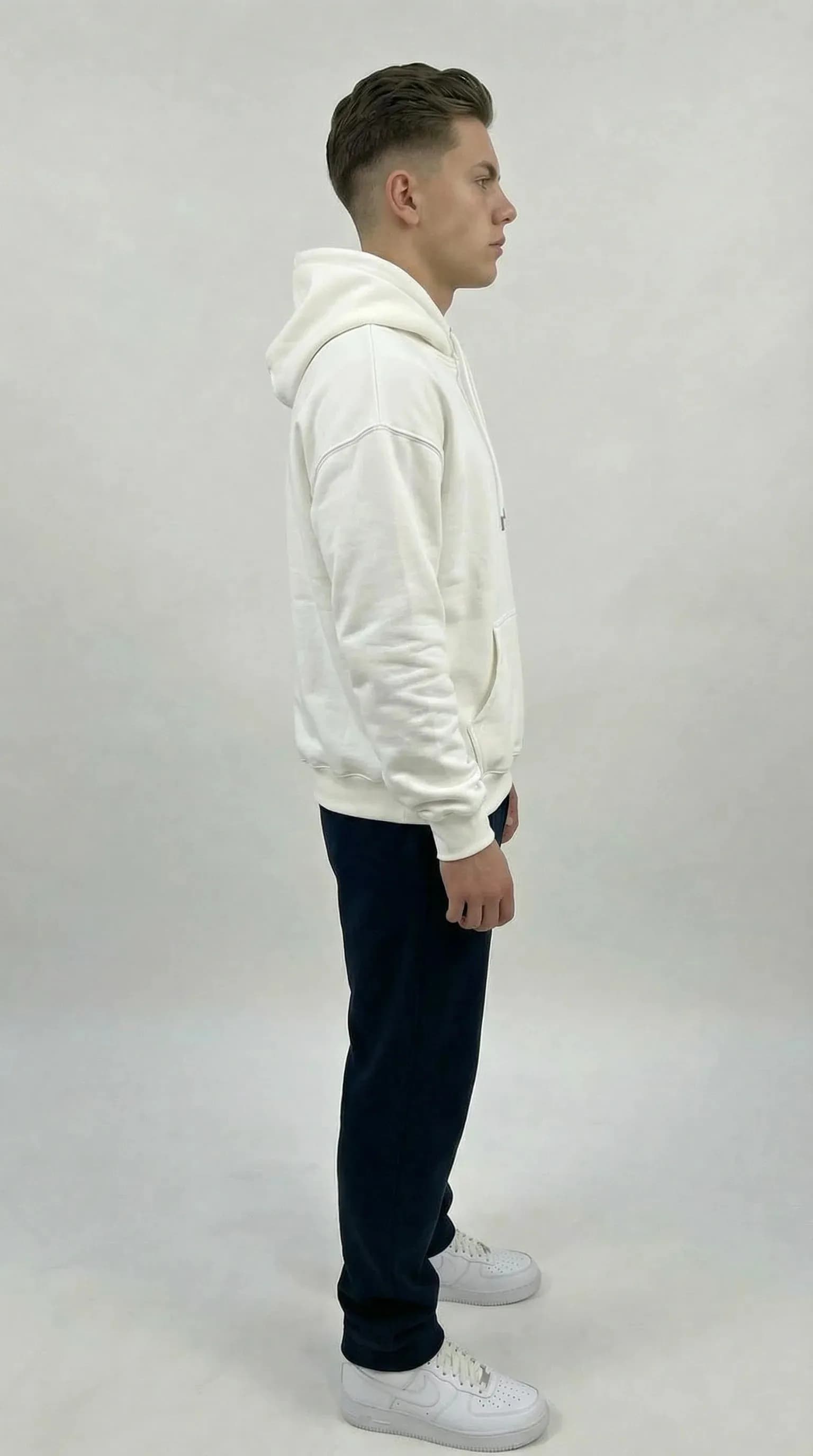 ST Hoodie white 350 gsm