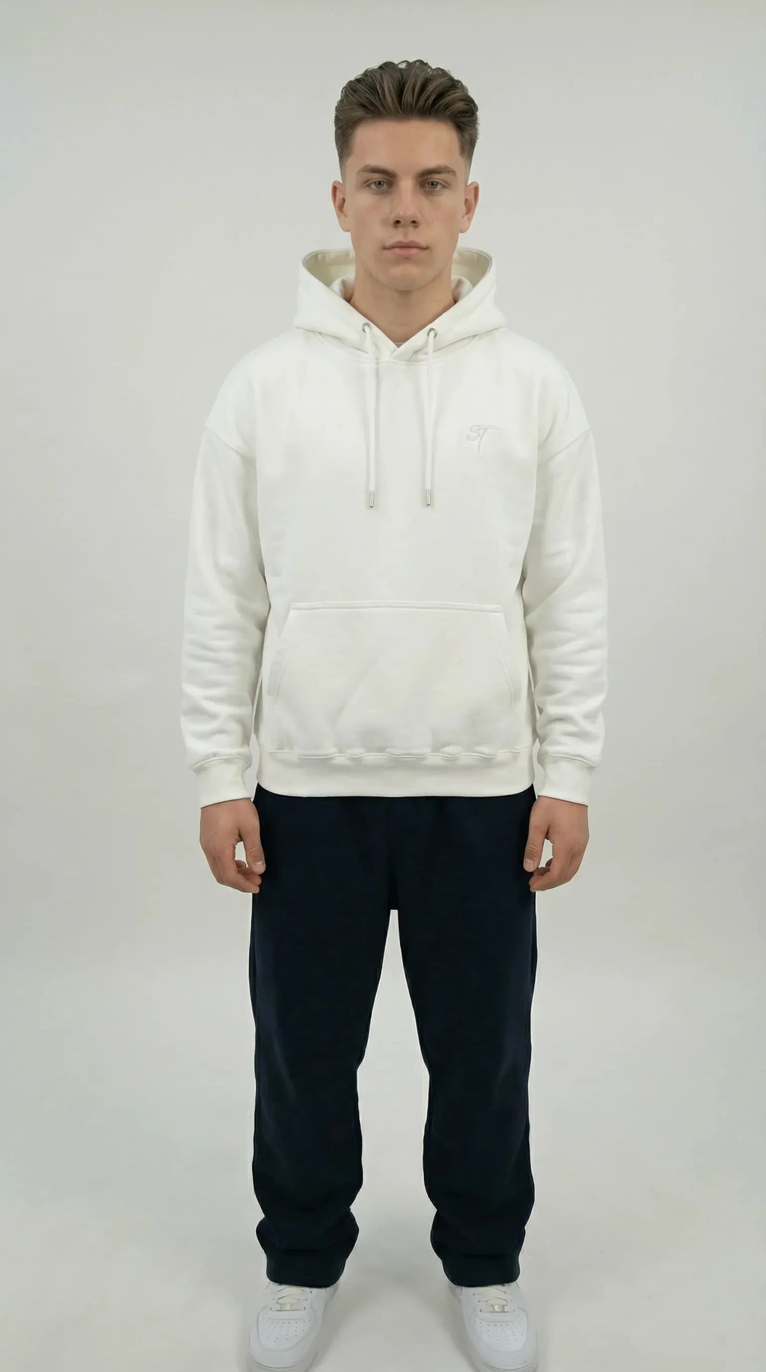 ST Hoodie white 350 gsm