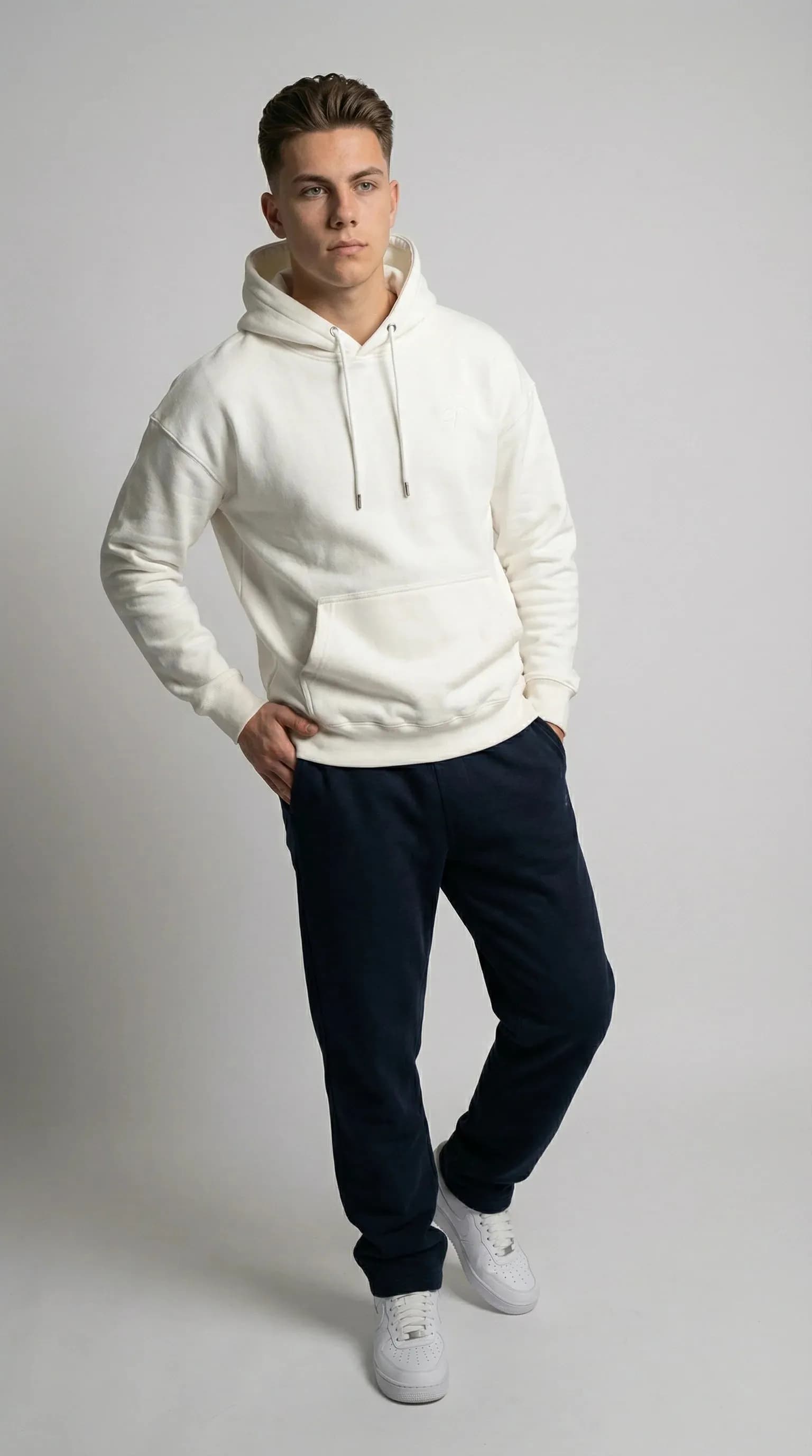 ST Hoodie white 350 gsm