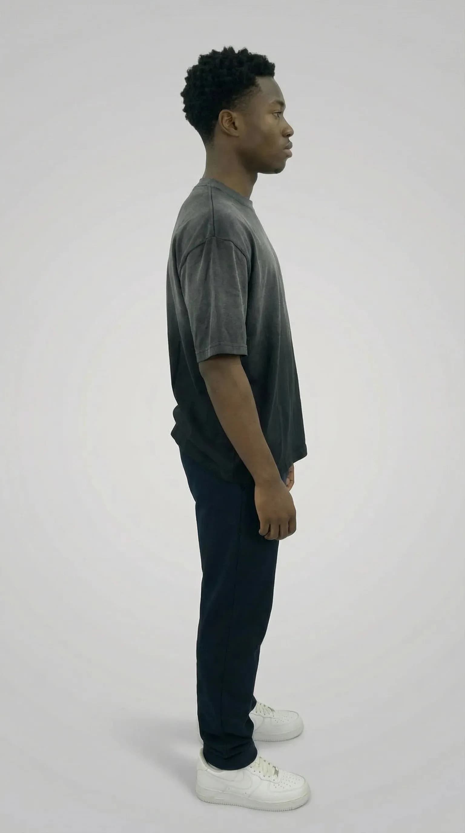 STSL® Essential Oversized T-Shirt – Black Fade