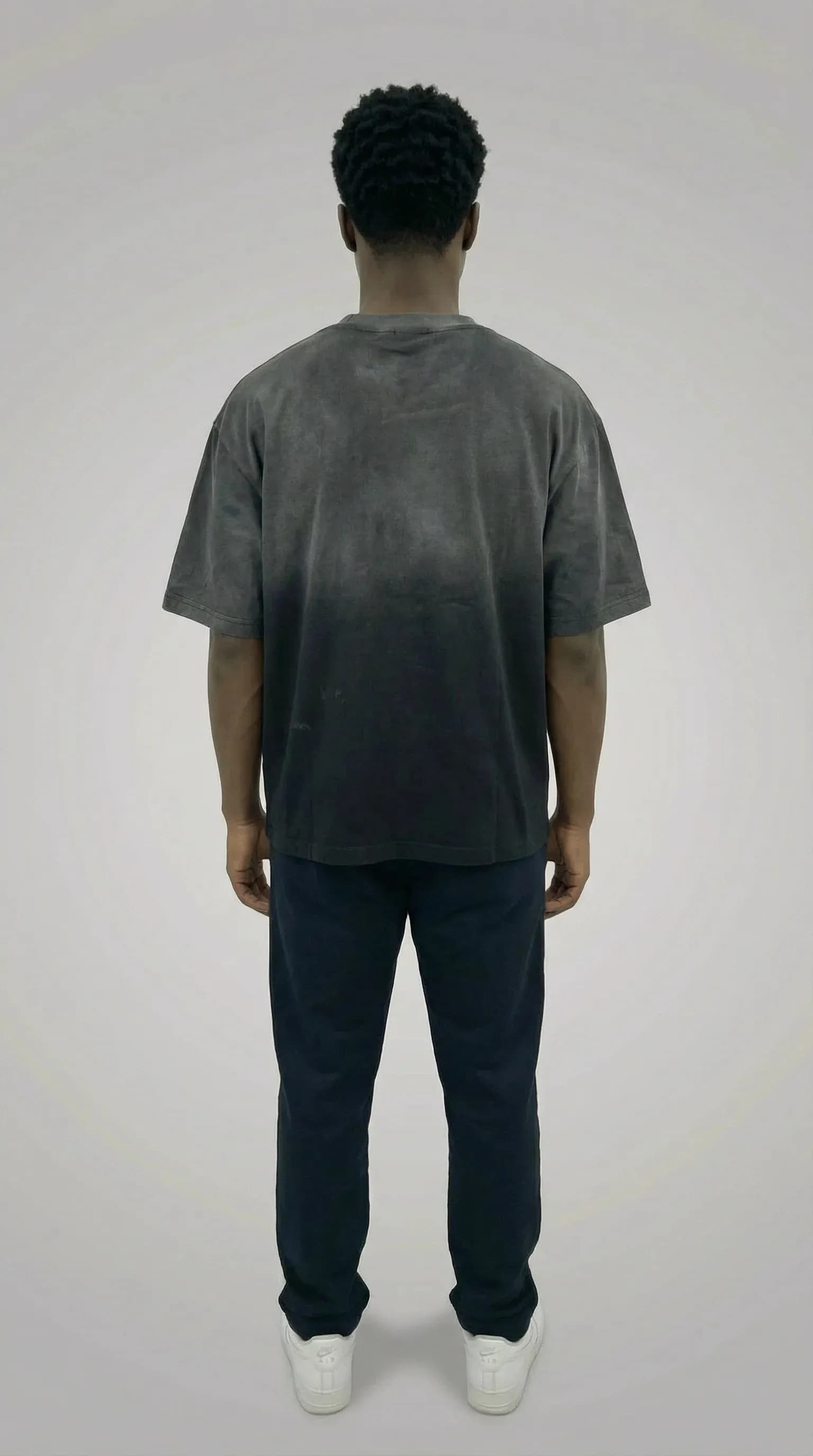 STSL® Essential Oversized T-Shirt – Black Fade