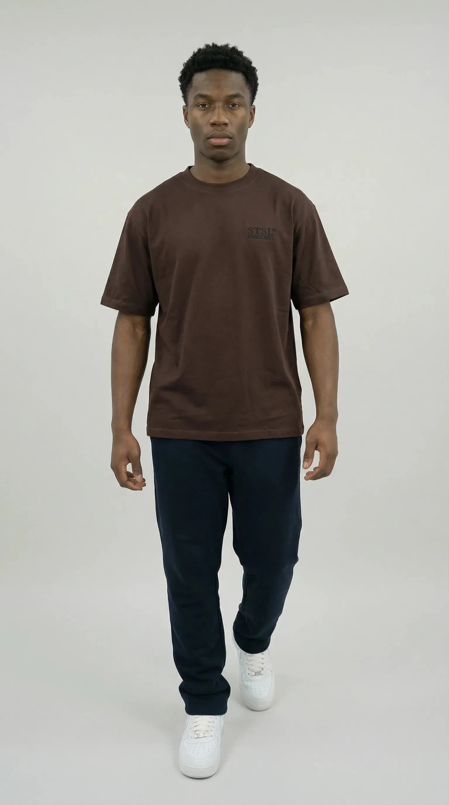 STSL® Essential Oversized T-Shirt – Dark Mocha