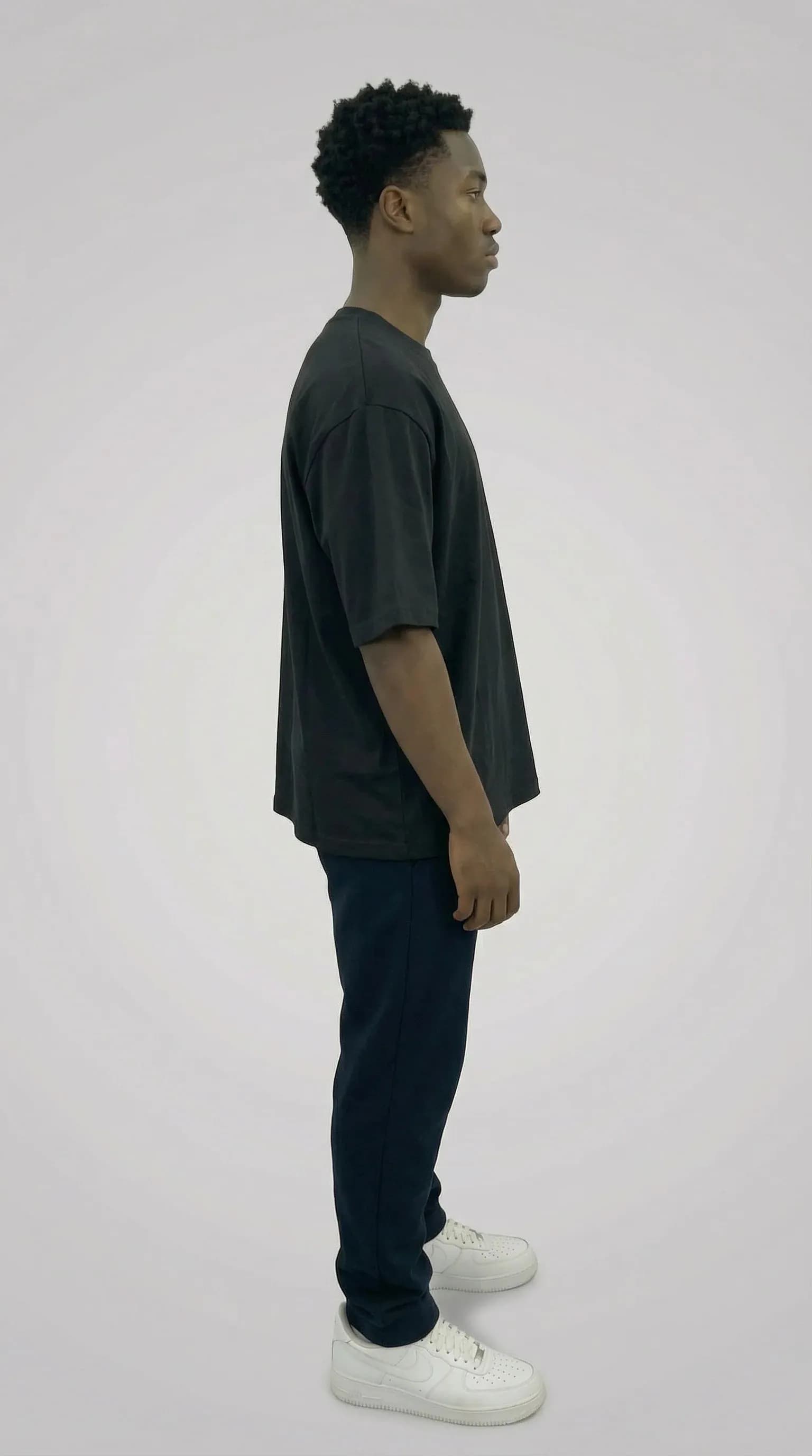 STSL® Essential Oversized T-Shirt – Pure Black