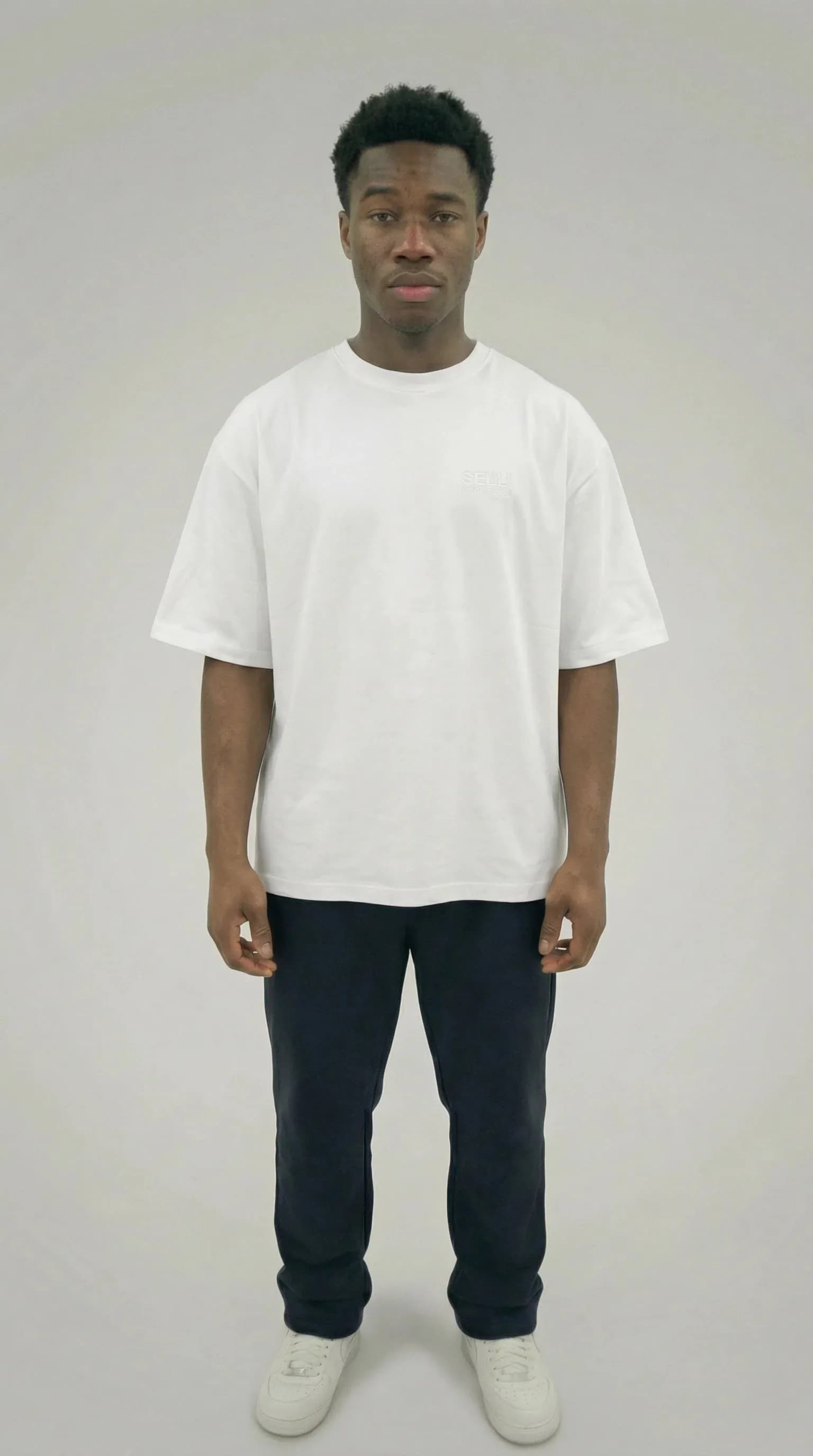 STSL® Essential Oversized T-Shirt – Pure White