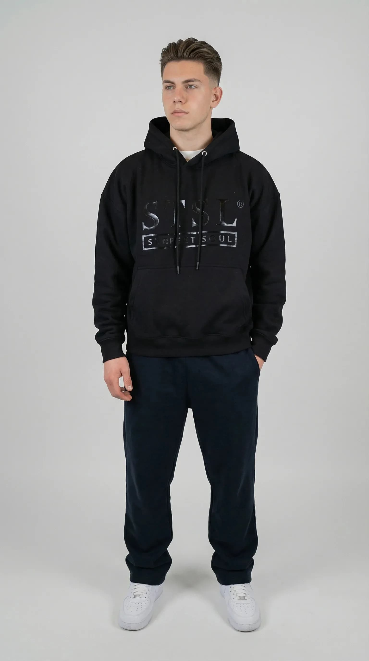 STSL® Hoodie "Pure Blackout" - Schwarz