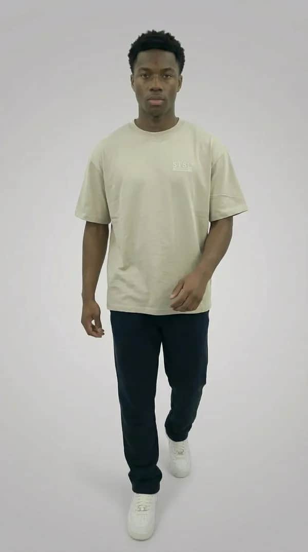 STSL® Oversized T-Shirt - Sand Beige