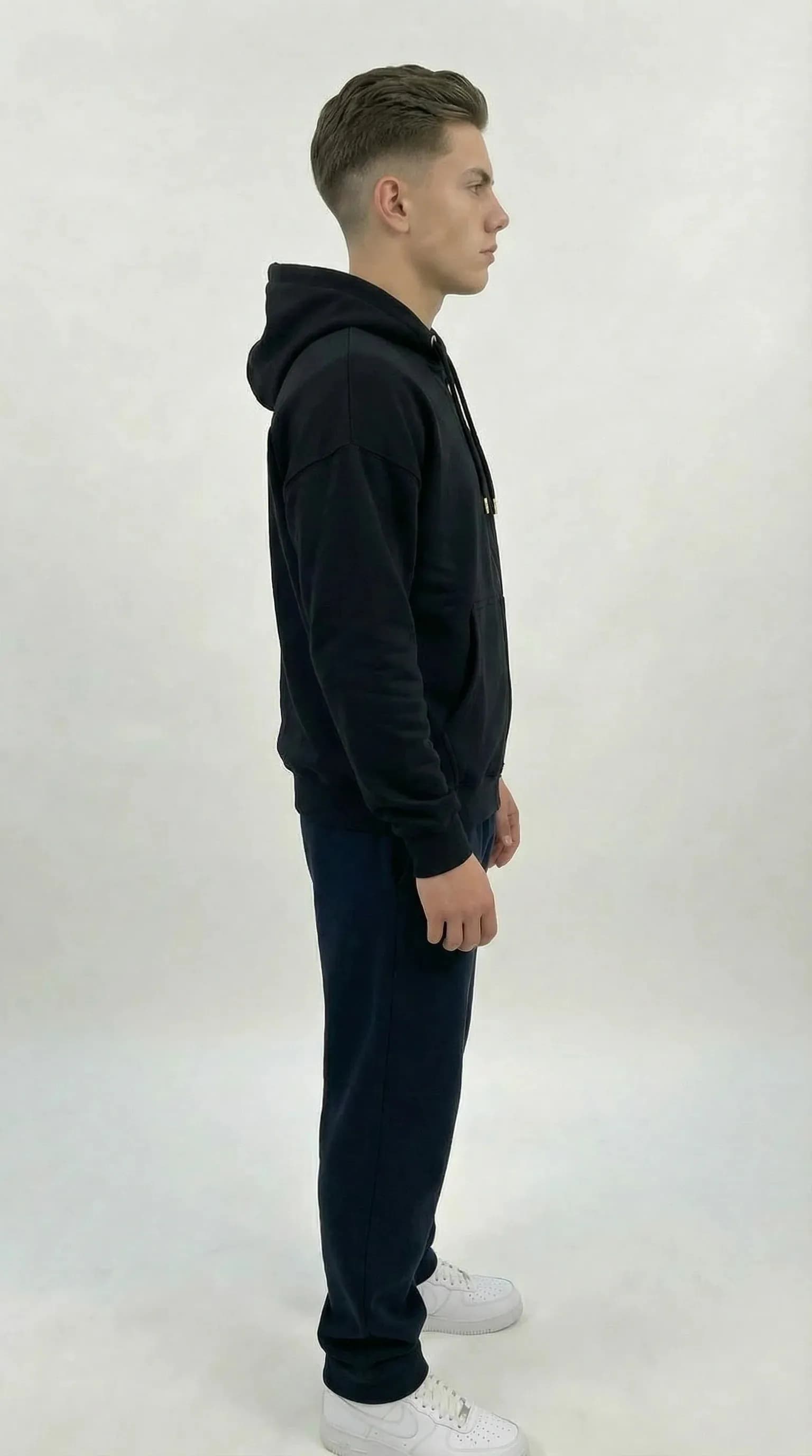 STSL Zip Hoodie – Eternal Black