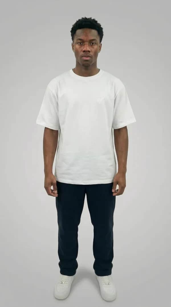 T-Shirt pure white, ST 220 GSM